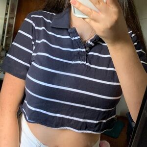 Cropped Polo Tee